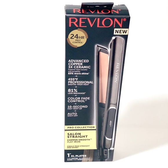 revlon pro collection salon straight copper smooth flat iron